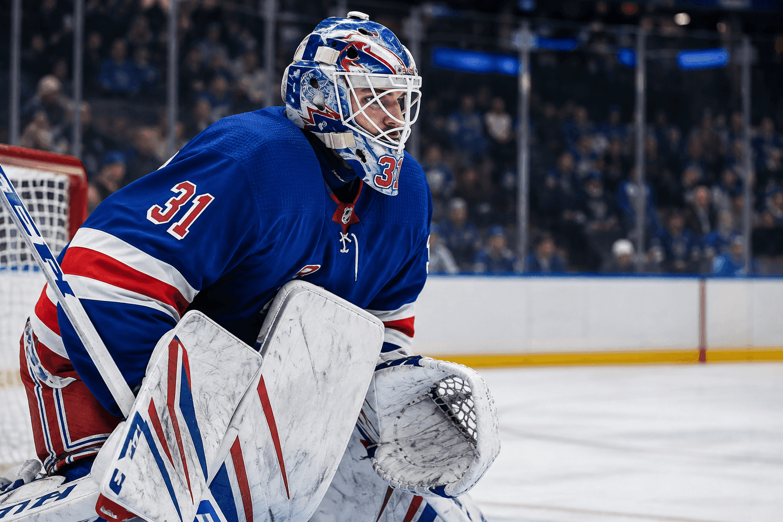Editorial sports image for The Rangers Are Playing Salary Cap Tetris, And Igor Shesterkin Is The Final Piece