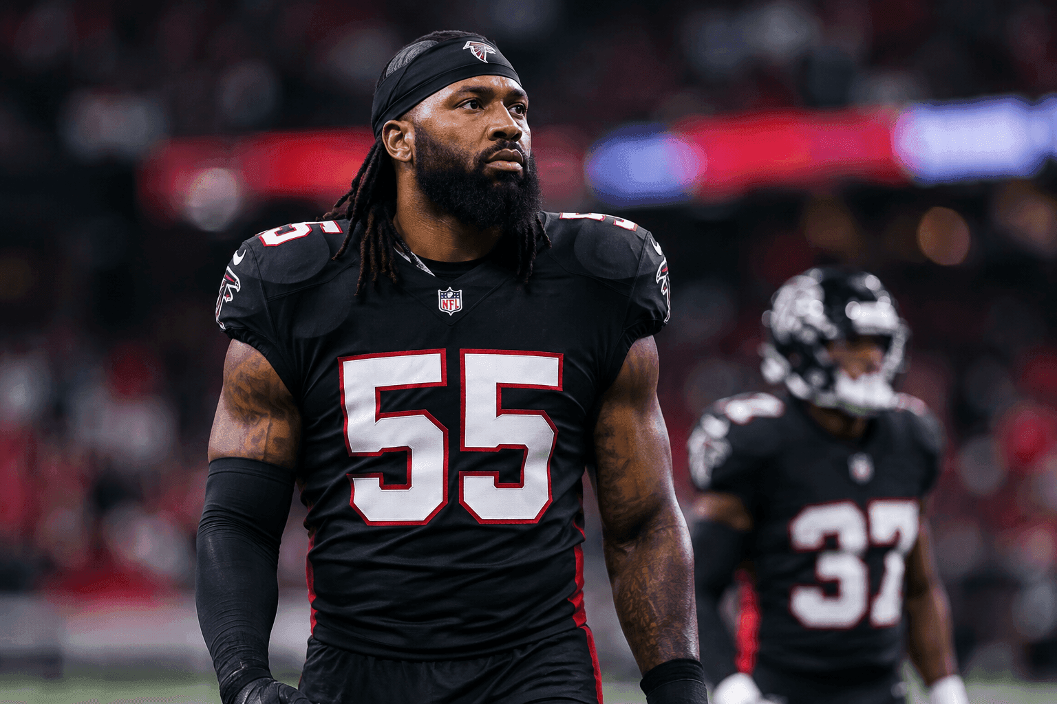 Editorial sports image for Falcons Sit Za'Darius Smith and Christian Harris for Week 5 Clash