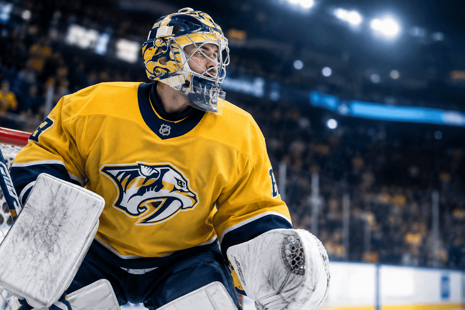 Editorial sports image for Predators Place Justus Annunen on IR, Recall Matt Murray Ahead of Toronto Trip