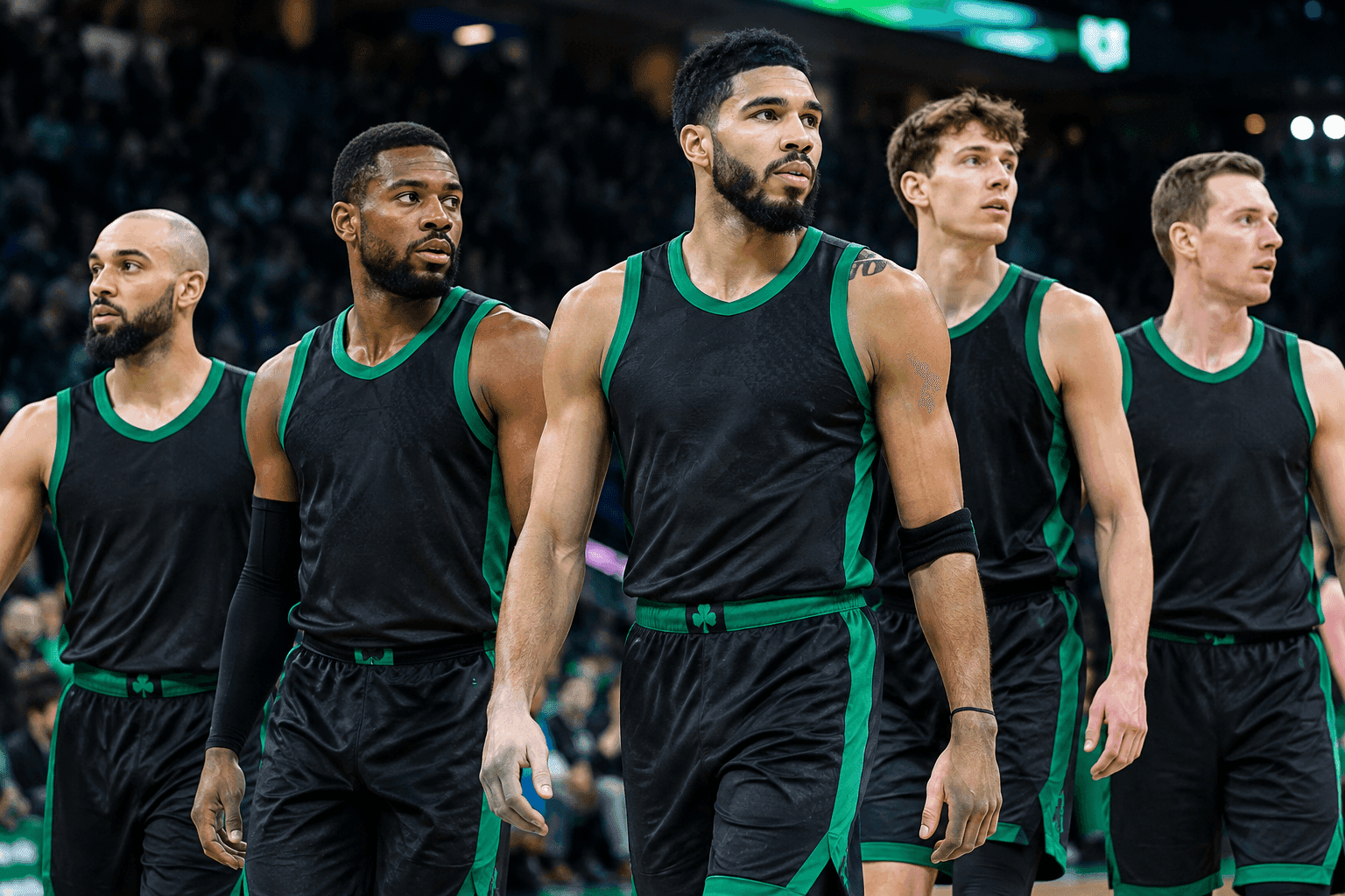 Editorial sports image for Celtics Go Full 2K With Bizarre Five-Out Starting Lineup Against Nets