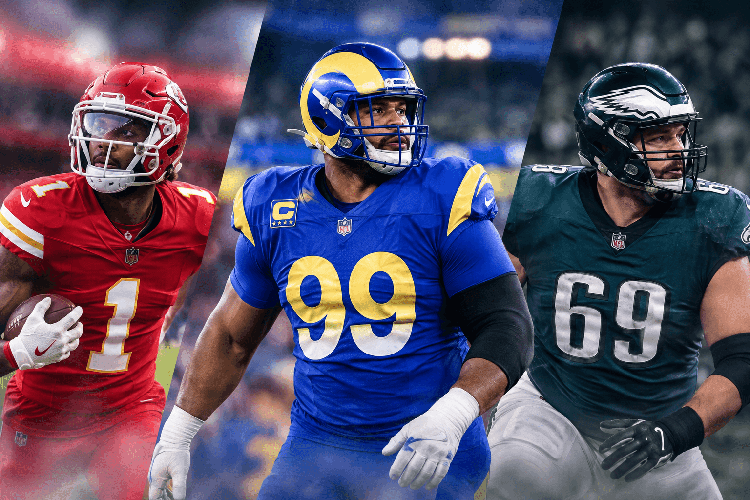 Editorial sports image for Aaron Donald Returns While the Eagles and Chiefs Take Brutal Roster Hits