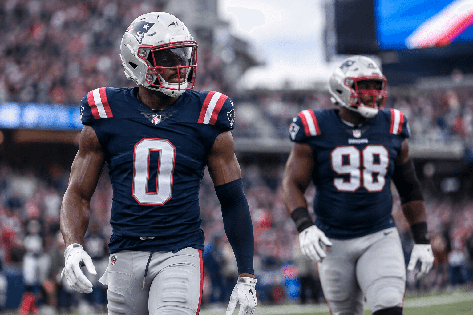 Editorial sports image for Patriots Rule Out Christian Gonzalez and Christian Barmore for Bills Matchup