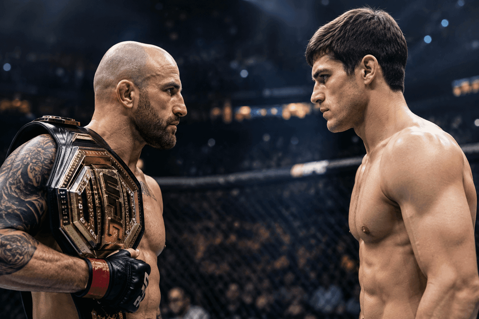 Editorial sports image for Volkanovski and Evloev Make Weight for a True Pick 'Em Title Fight at UFC 333