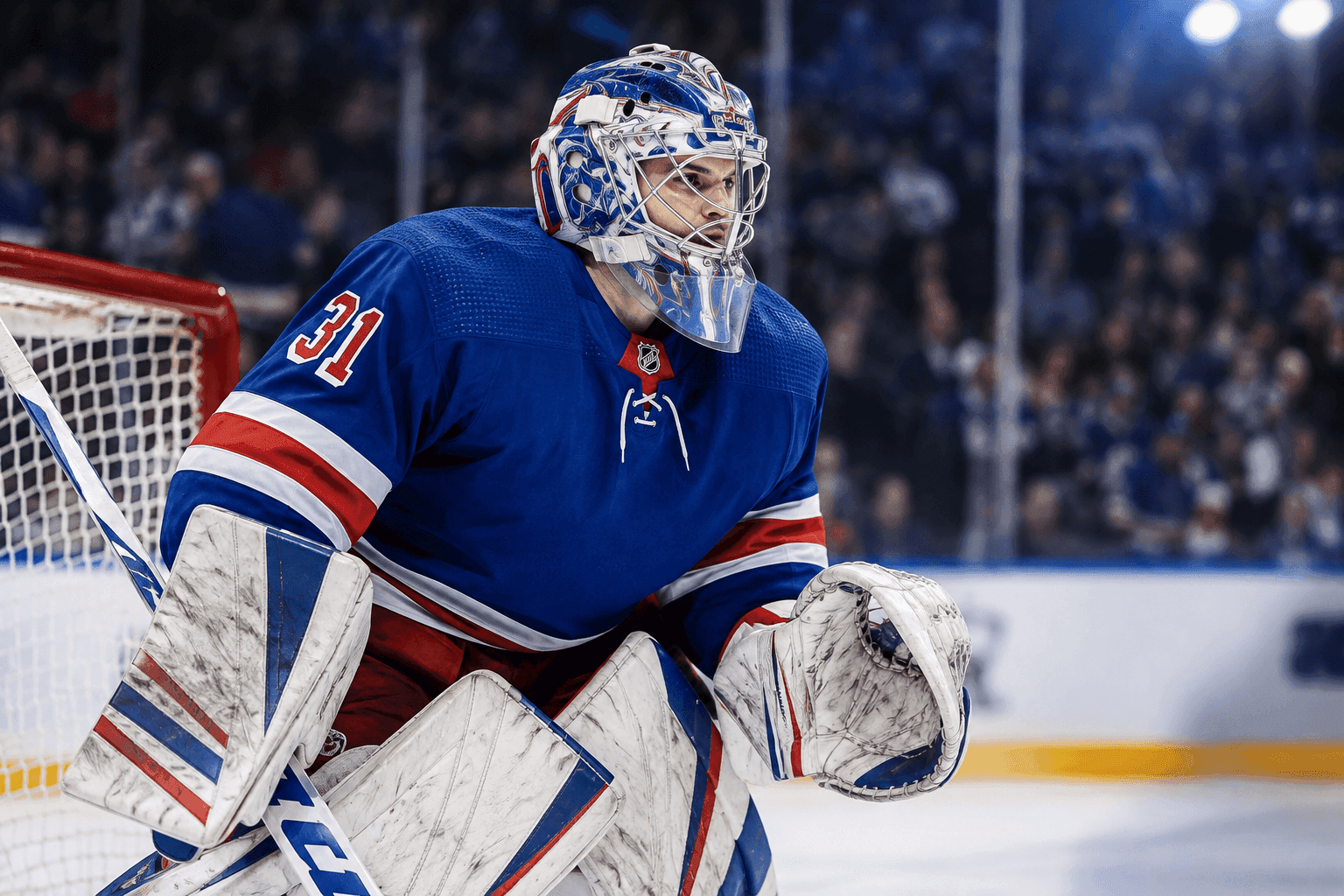 Editorial sports image for Rangers Play Cap Gymnastics With Igor Shesterkin's LTIR Status