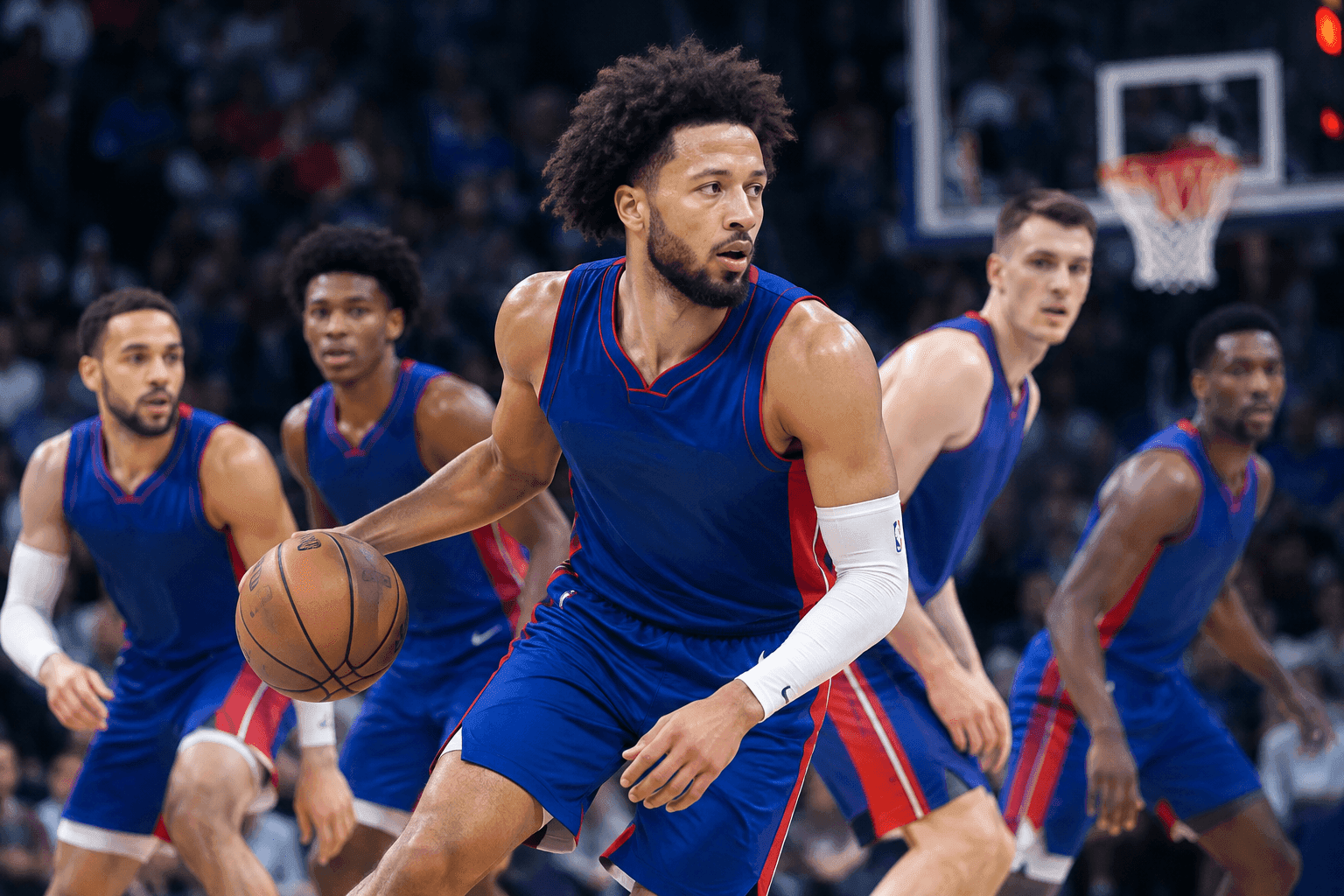 Editorial sports image for Pistons Roll Out Spacing Nightmare Lineup Against Celtics