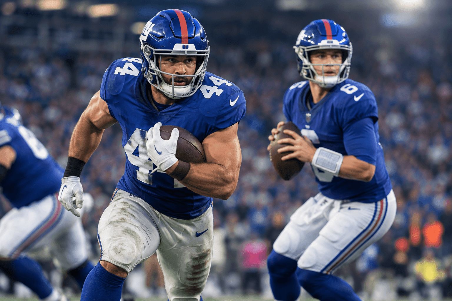 Editorial sports image for Cam Skattebo Reclaims Giants Backfield While J.J. McCarthy Gets a Long Leash
