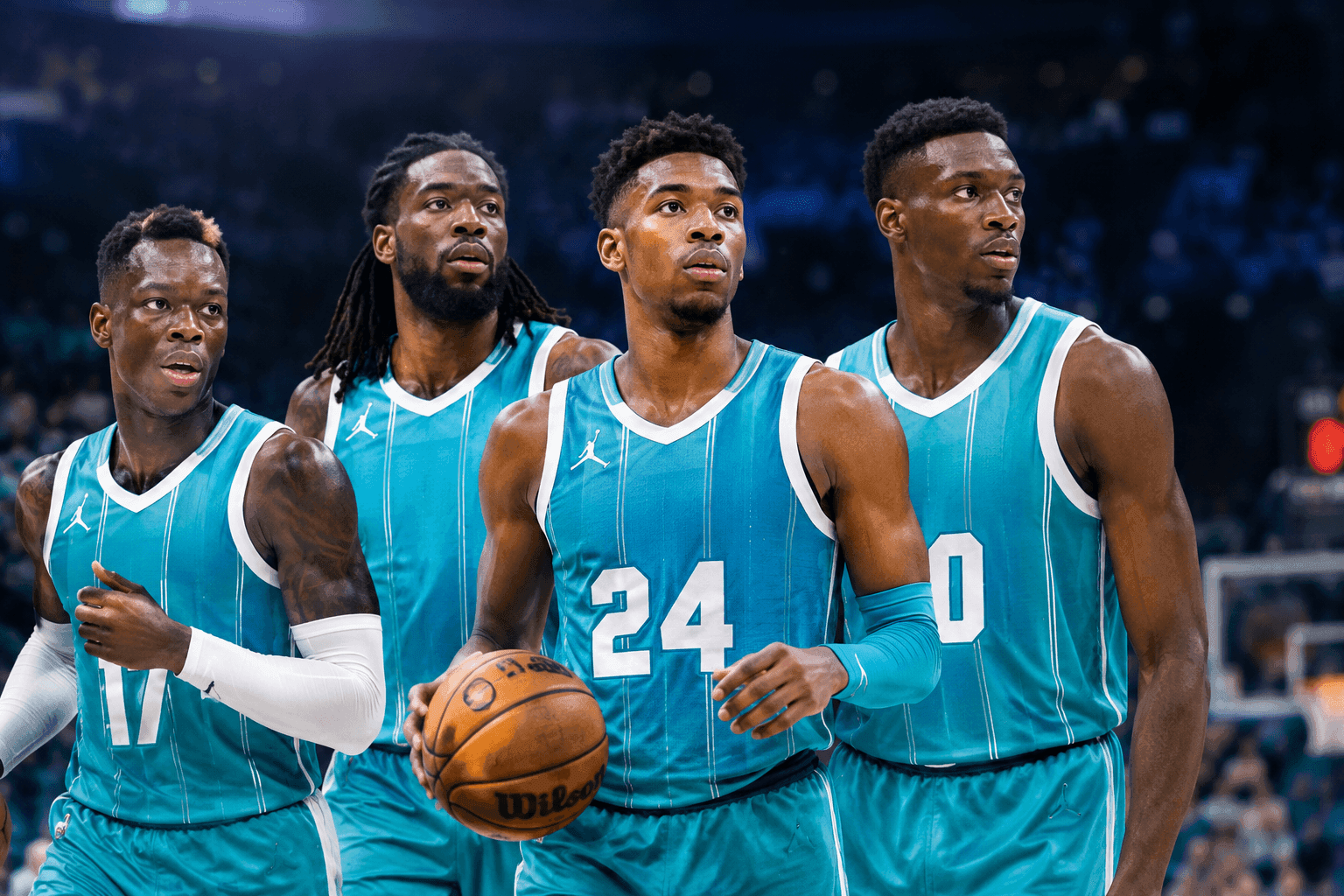 Editorial sports image for Hornets Roll Out Chaotic Jumbo Lineup Against Pistons