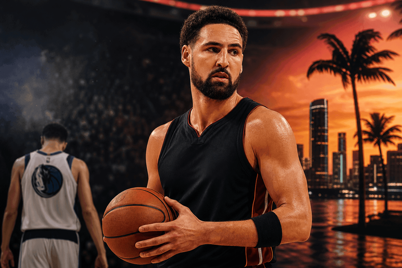 Editorial sports image for Klay Thompson Leaves $9.8 Million on the Table to Escape Dallas for Miami