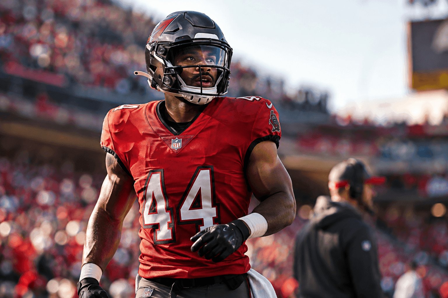 Editorial sports image for Buccaneers RB Sean Tucker Expected to Miss Game Against Steelers With Quad Injury