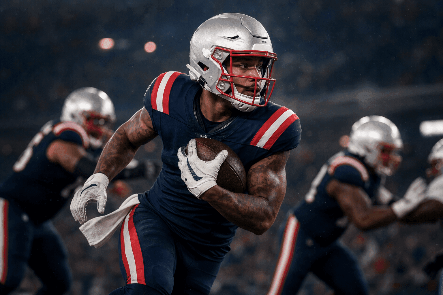 Editorial sports image for Patriots Trade for Corey Kiner in the Most 2028 Move Ever