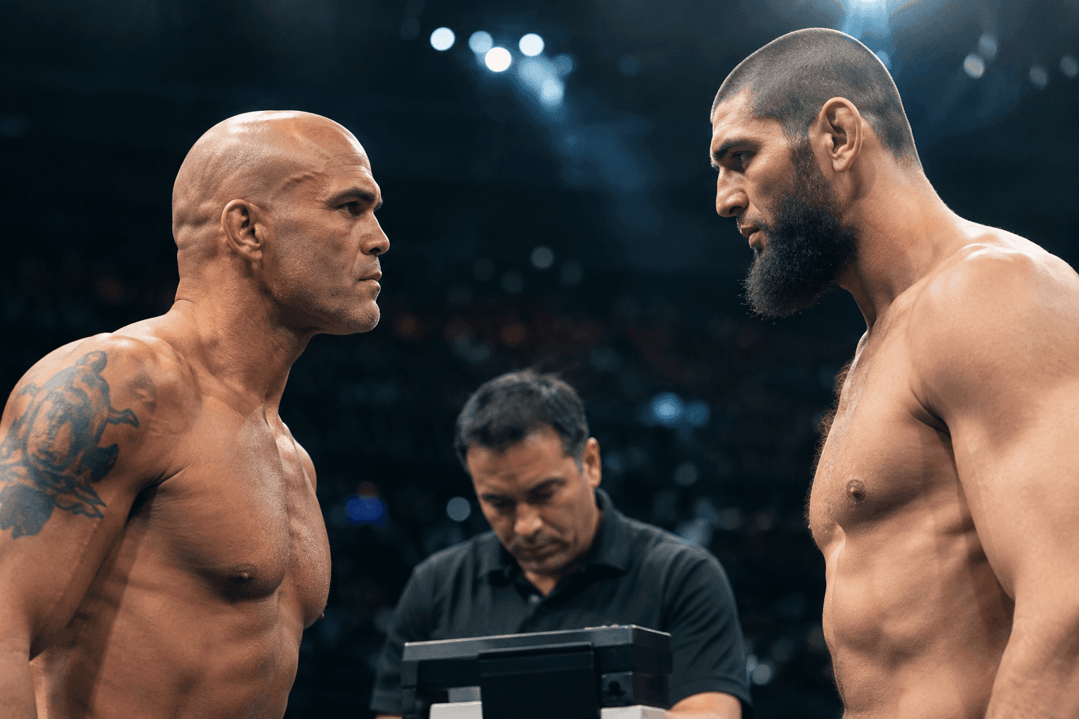 Editorial sports image for Robbie Lawler Returns to the Scale for a Grappling Match Against Khamzat Chimaev