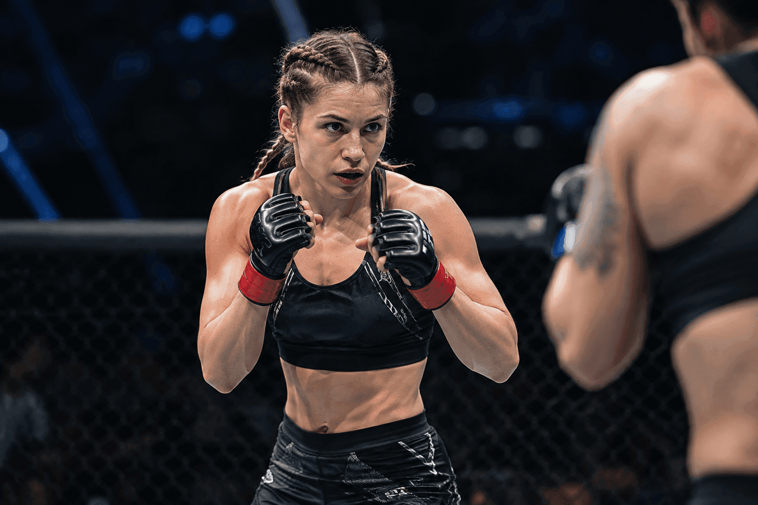 Editorial sports image for Mackenzie Stiller Weighs In at 124 Pounds for a Wild UFC Edmonton Debut