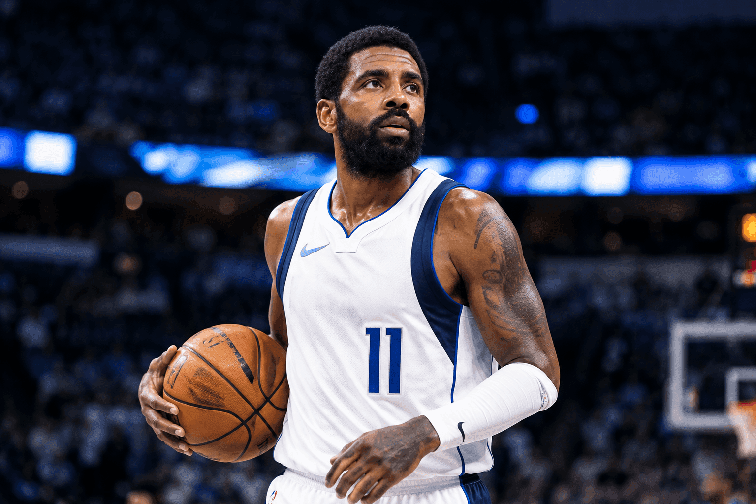Editorial sports image for Kyrie Irving Cleared to Play Wednesday After Vague 'Injury Management' Tag
