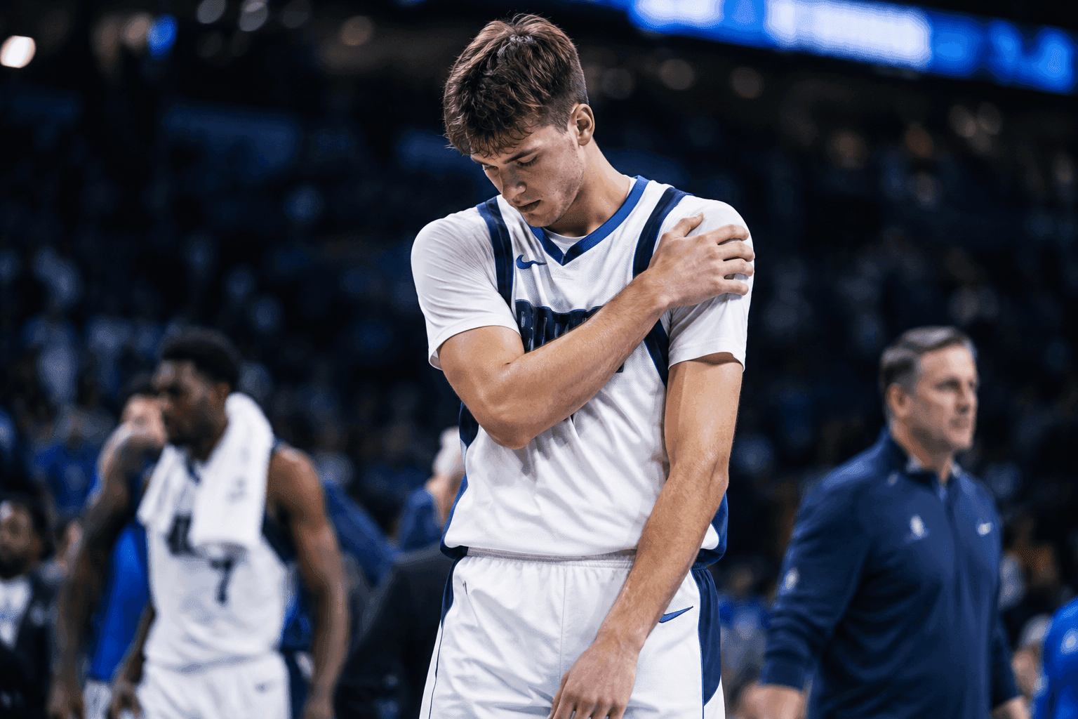 Editorial sports image for Cooper Flagg's Shoulder Injury Leaves Mavericks Scrambling Ahead of Weekend Back-to-Back