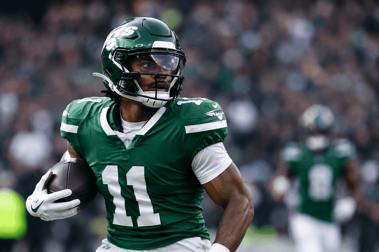 Editorial sports image for Jets Downgrade RB Kene Nwangwu to Out Against Titans