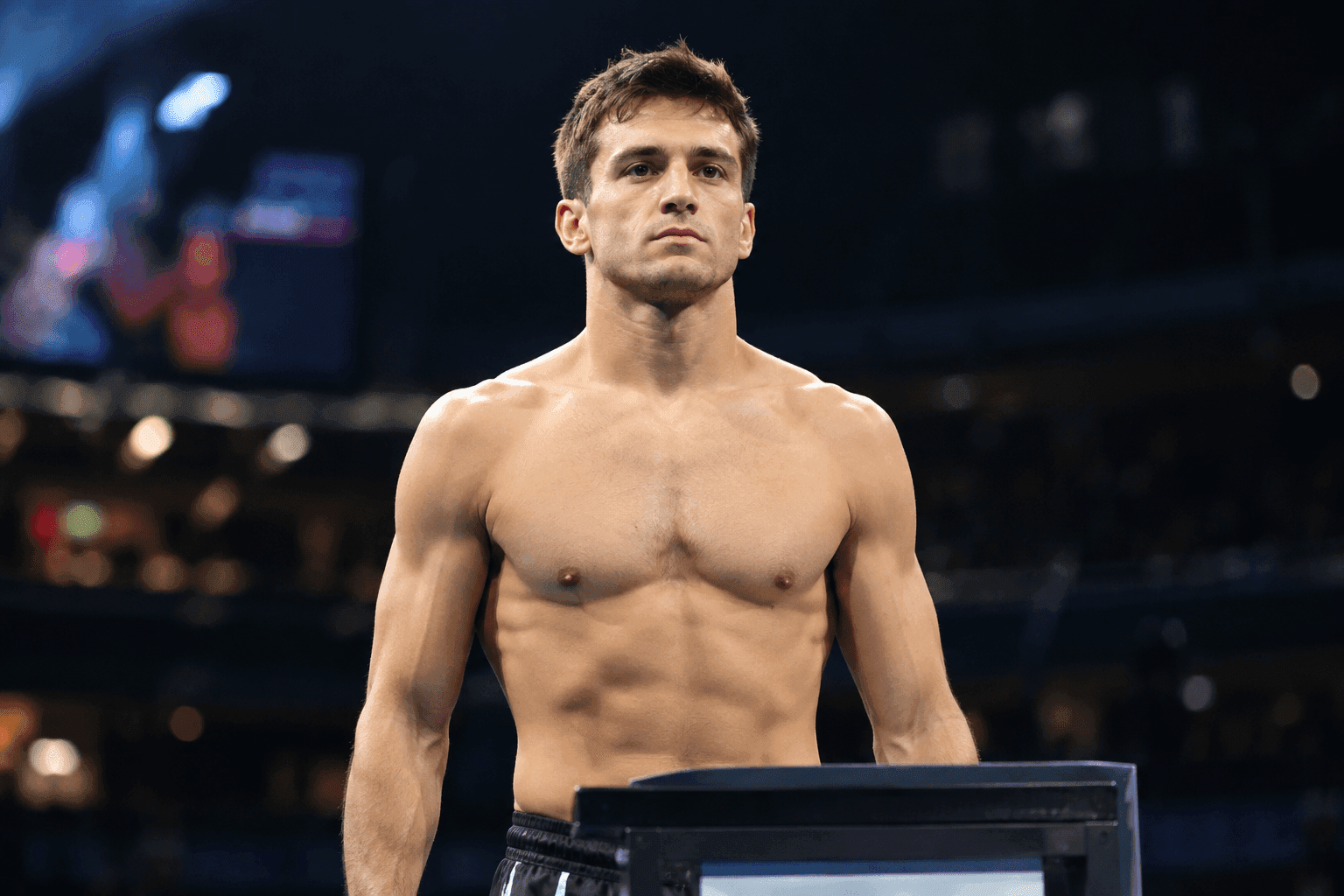 Editorial sports image for Steven Koslow Hits 135 Pounds on the Dot for UFC Edmonton