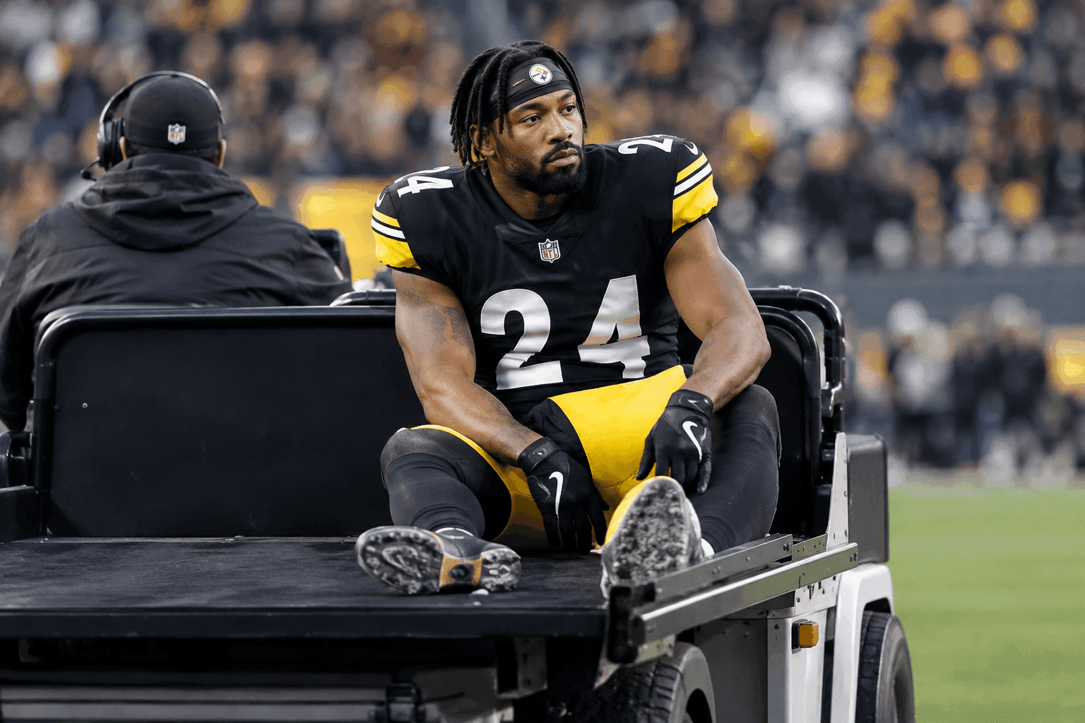 Editorial sports image for Rico Dowdle Survives the Medical Cart of Doom with a Day-to-Day Toe Injury