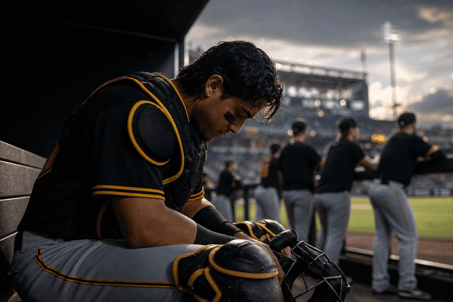 Editorial sports image for Pirates Catcher Endy Rodriguez's Breakout Season Erased by Hip Surgery