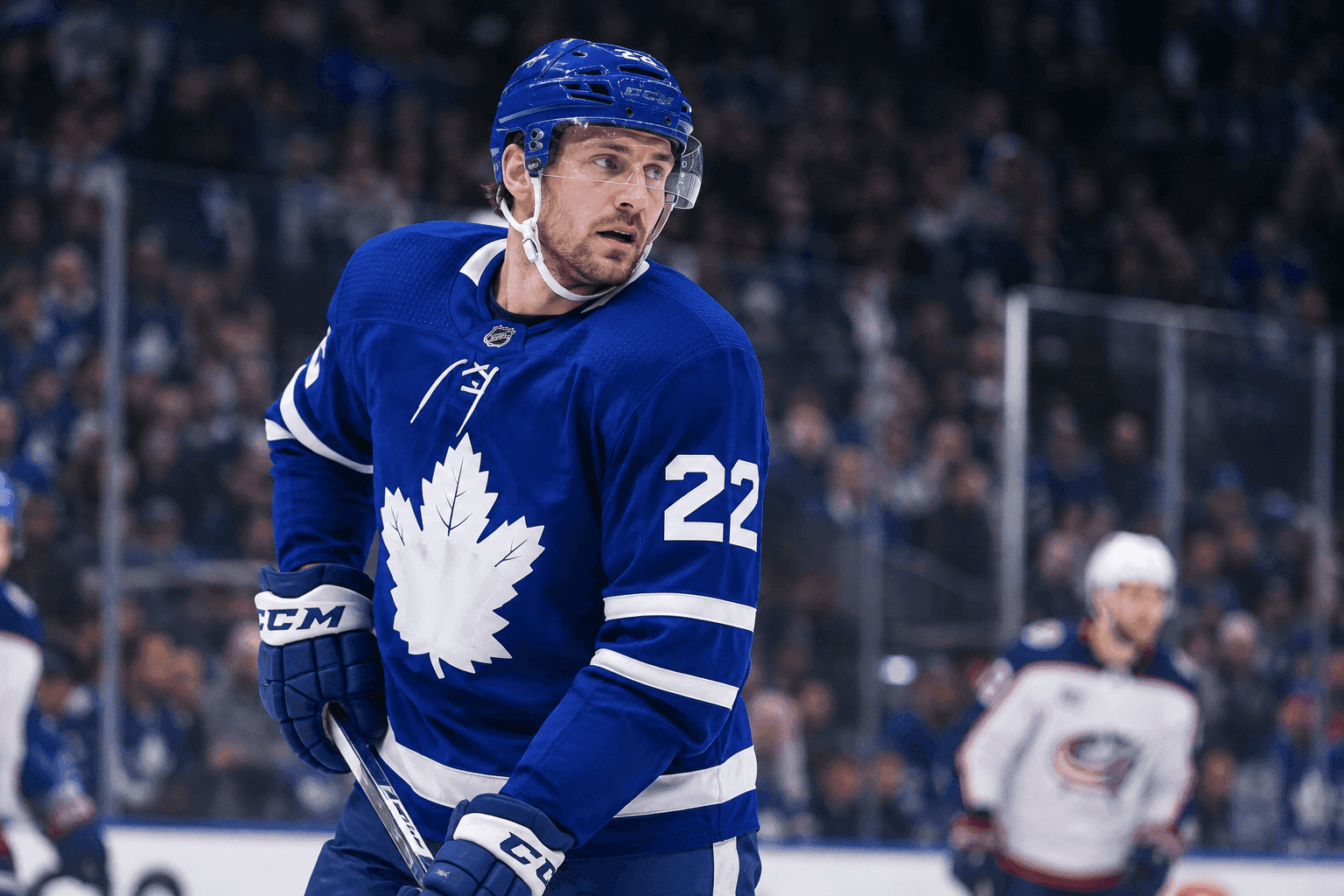 Editorial sports image for Leafs Lose Jake McCabe to Undisclosed Injury in Blowout Win Over Blue Jackets