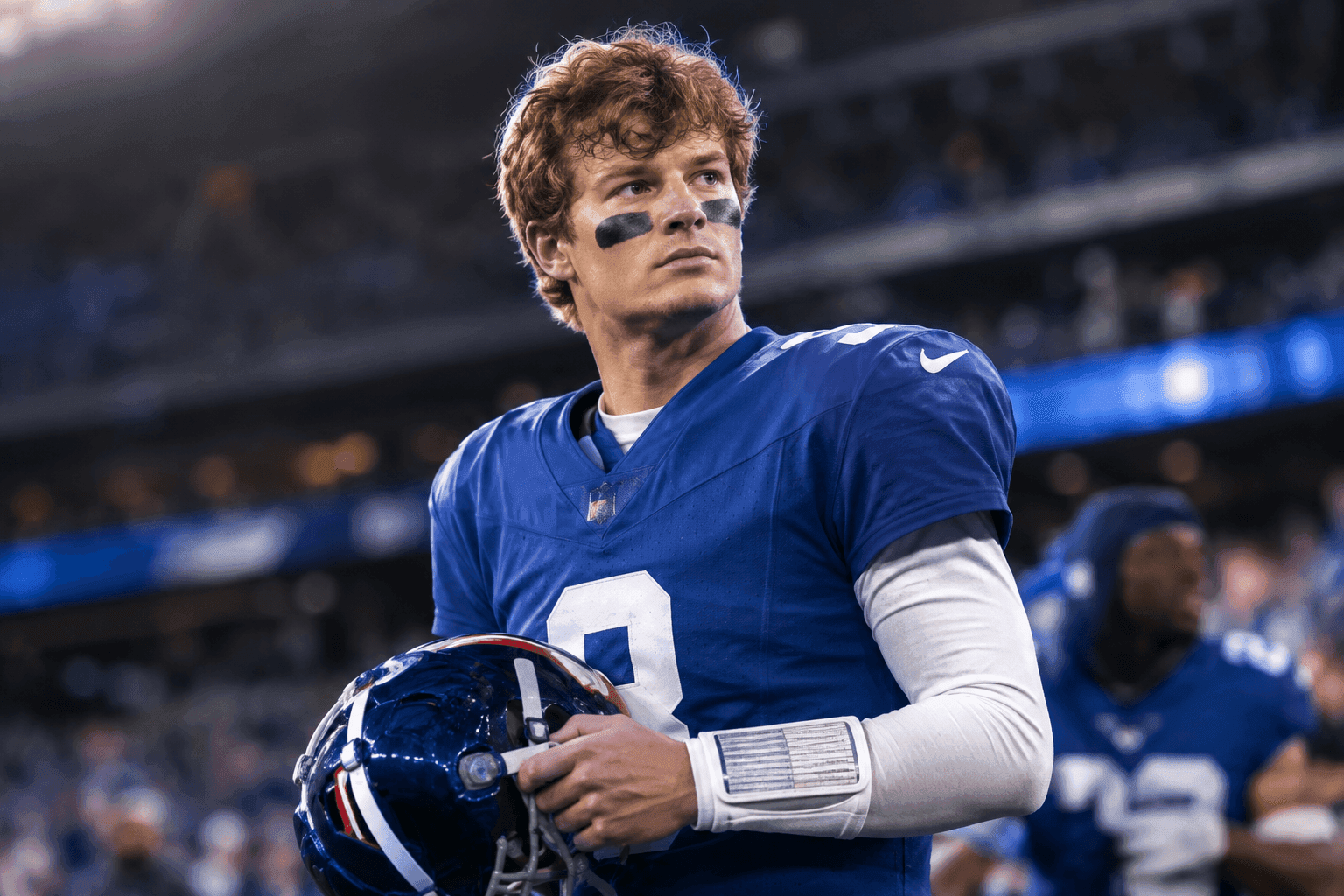 Editorial sports image for Giants Trade for J.J. McCarthy, Waive Jake Haener in Chaotic QB Shuffle