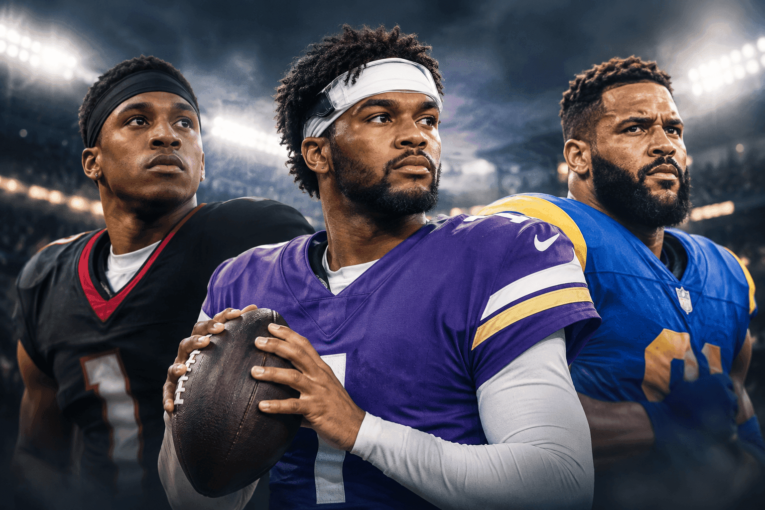 Editorial sports image for Injury Updates: Kyler Murray's Concussion, Penix's Return, and Aaron Donald Targeting MNF