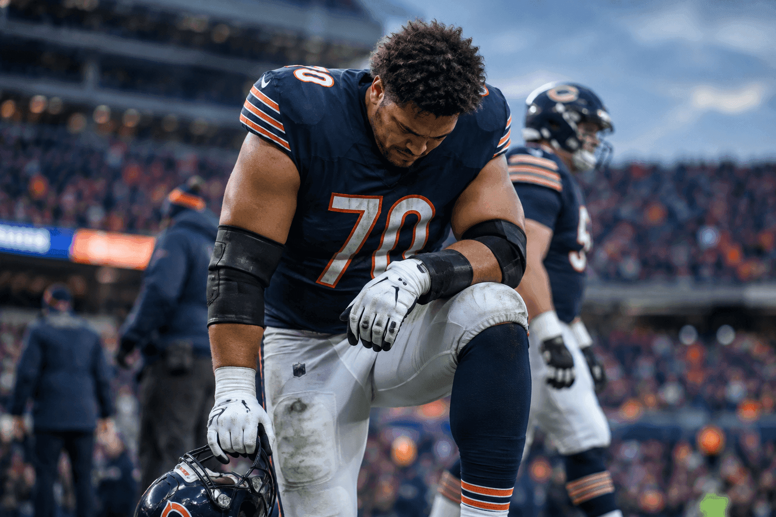 Editorial sports image for Bears Lose LT Braxton Jones to IR Just in Time for the Jets Pass Rush