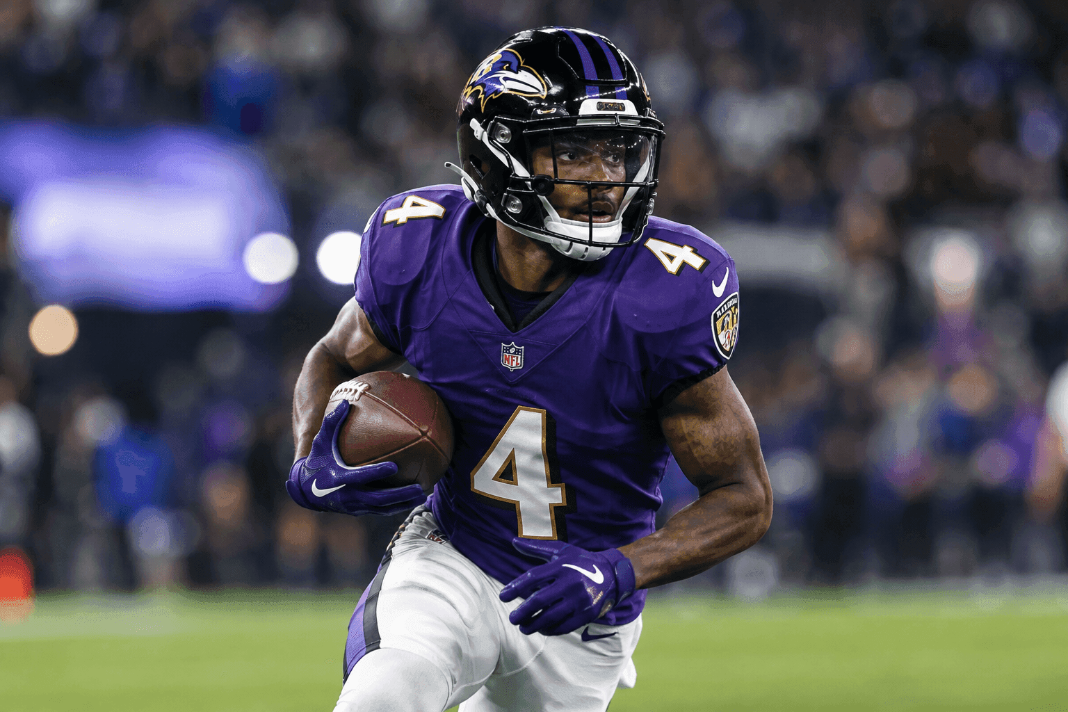 Editorial sports image for Zay Flowers Expected to Play Through Hamstring Injury Against Titans