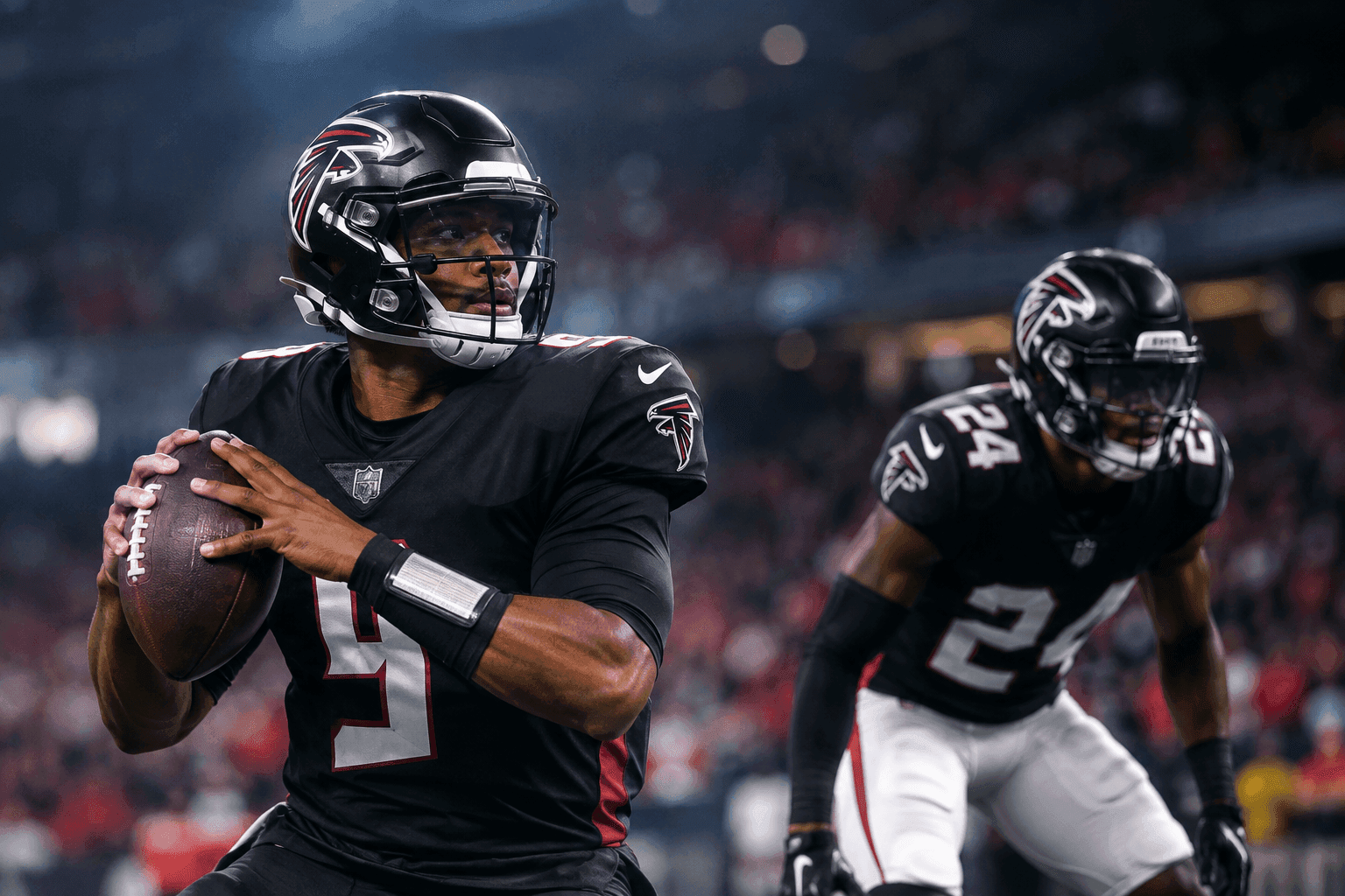 Editorial sports image for Falcons Week 6 Inactives: Penix Cleared, But Secondary Takes a Massive Hit