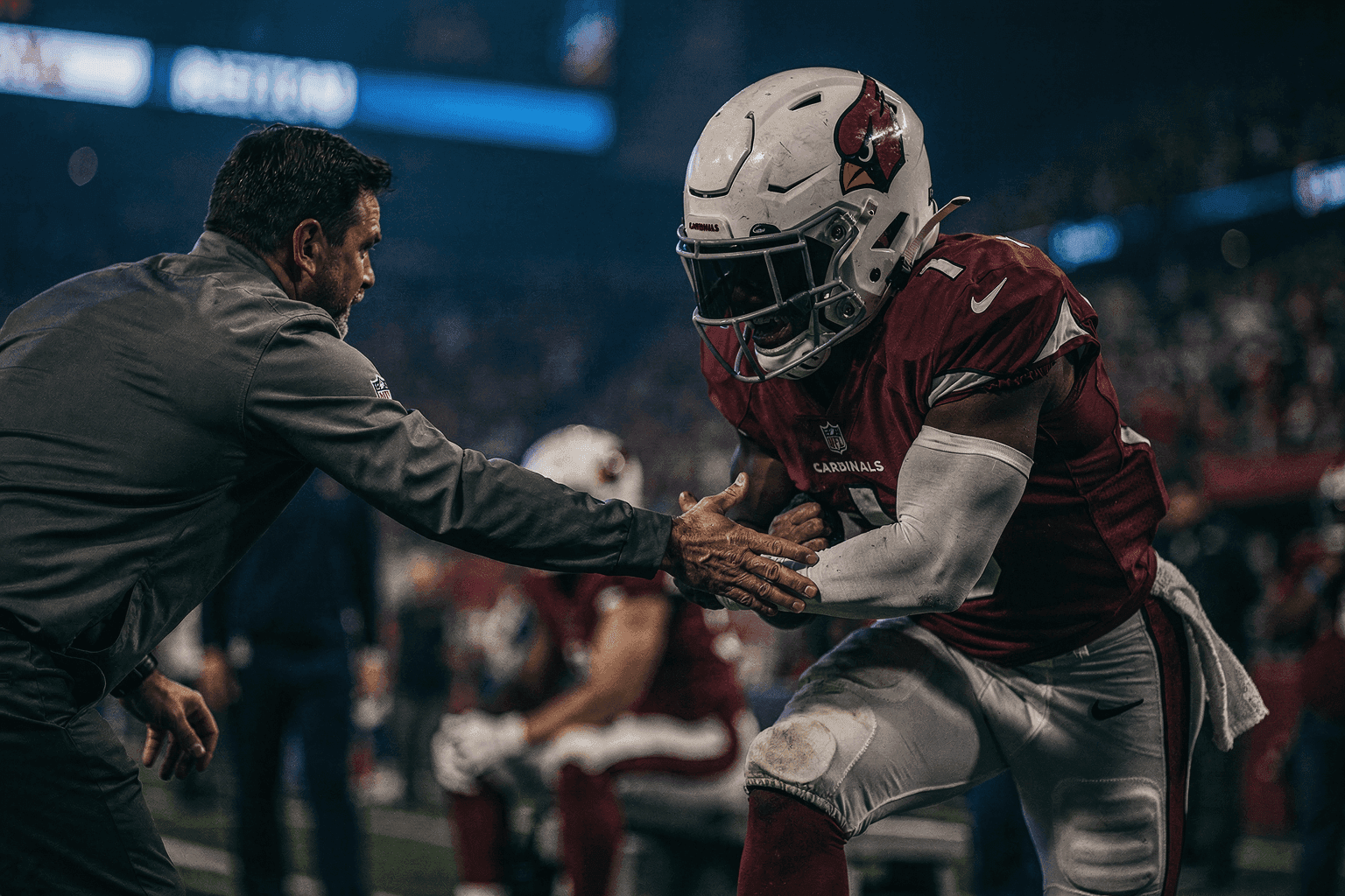 Editorial sports image for Jeremiyah Love's High Ankle Sprain Pauses the Cardinals' Rookie Hype Train