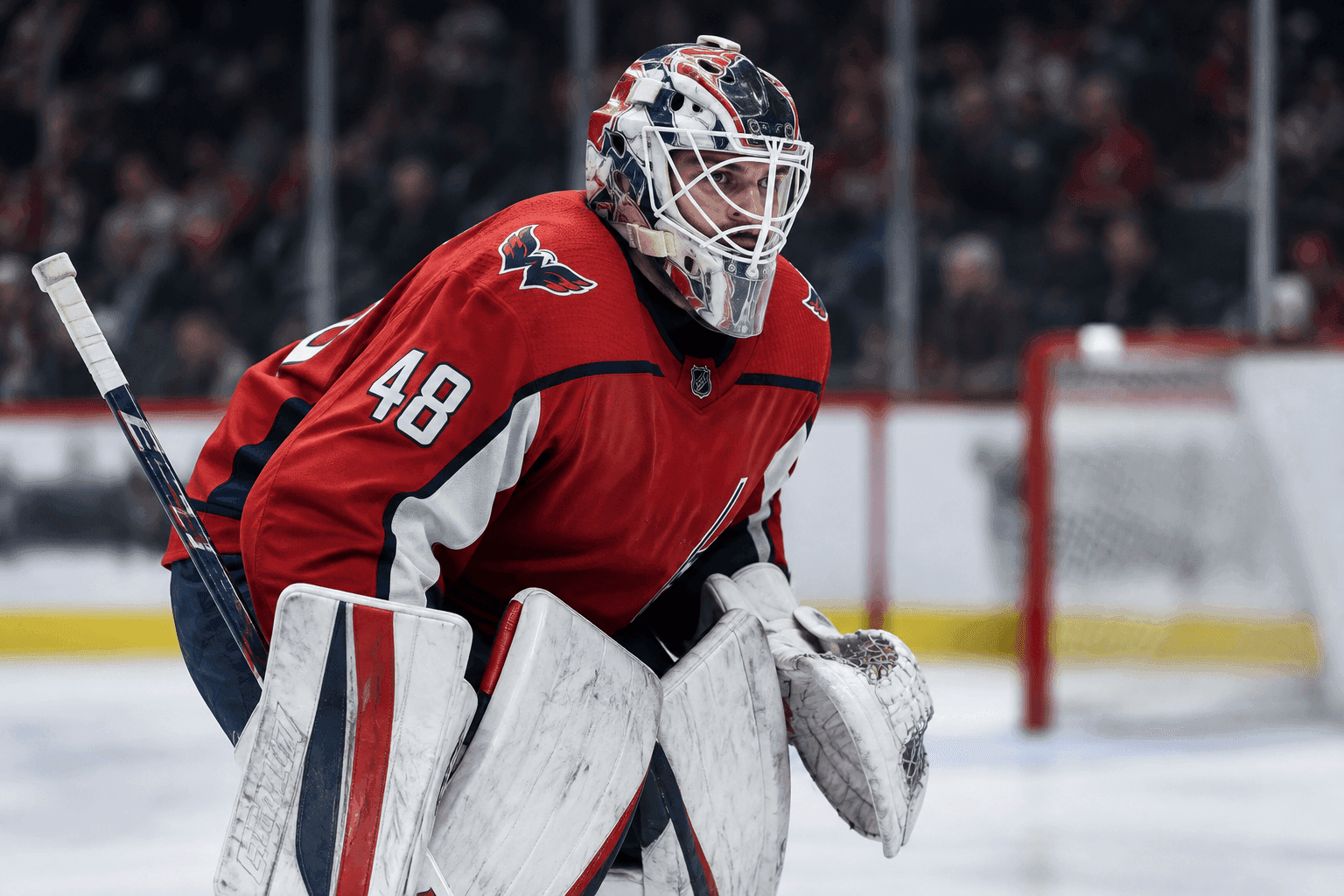 Editorial sports image for Logan Thompson Hits the Shelf as the Capitals' Season Teeters on the Brink