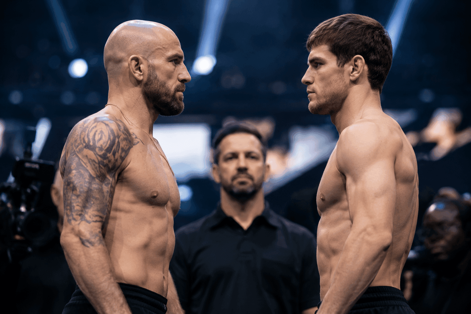 Editorial sports image for UFC 333 Weigh-Ins: Volkanovski Defies Time, Yan and Dvalishvili Run It Back Again