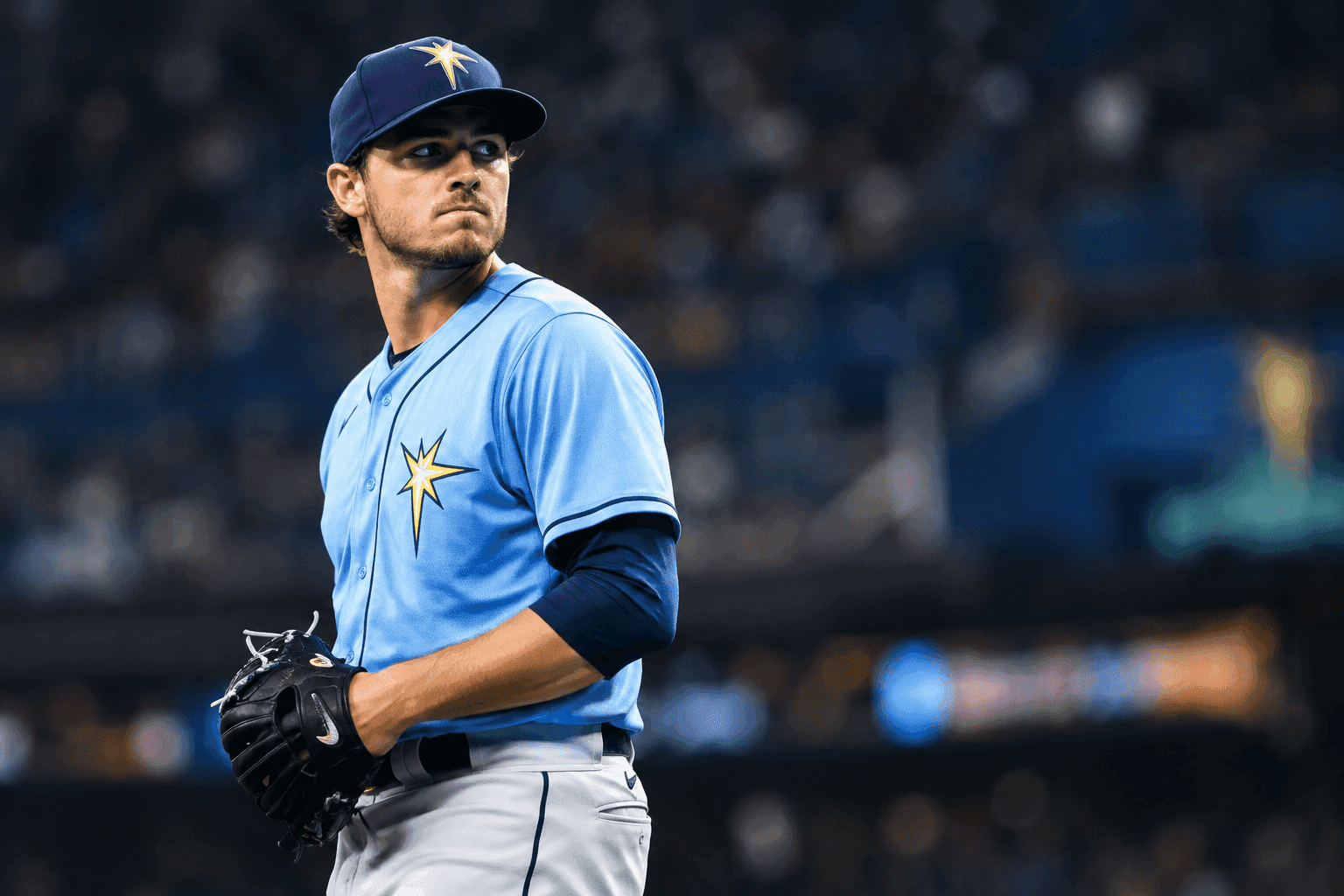 Editorial sports image for Shane McClanahan Ruled Out for Division Series in Brutal Blow to Rays