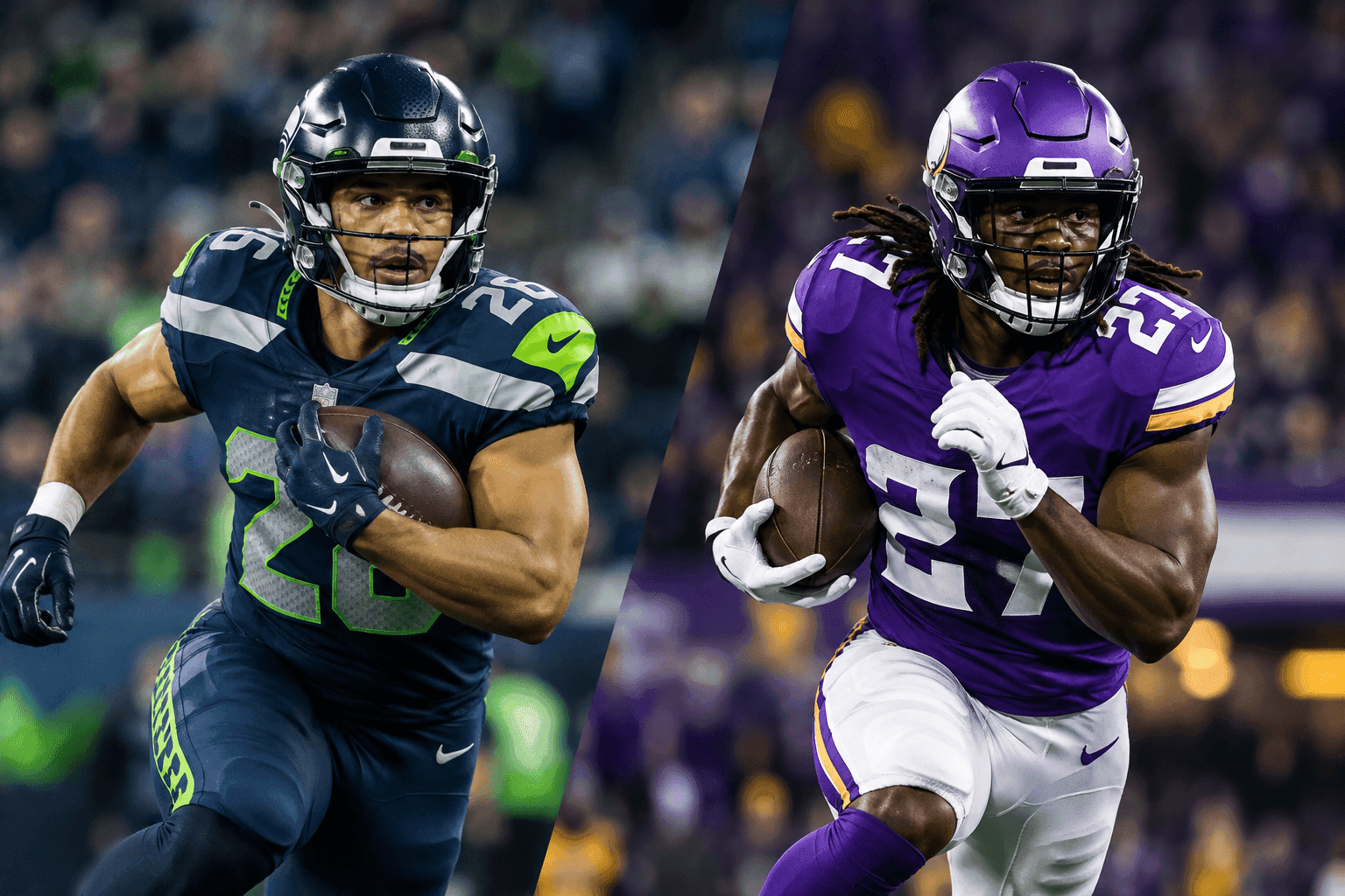 Editorial sports image for Fantasy Managers Breathe: Zach Charbonnet and Jordan Mason Targeting Week 7 Returns