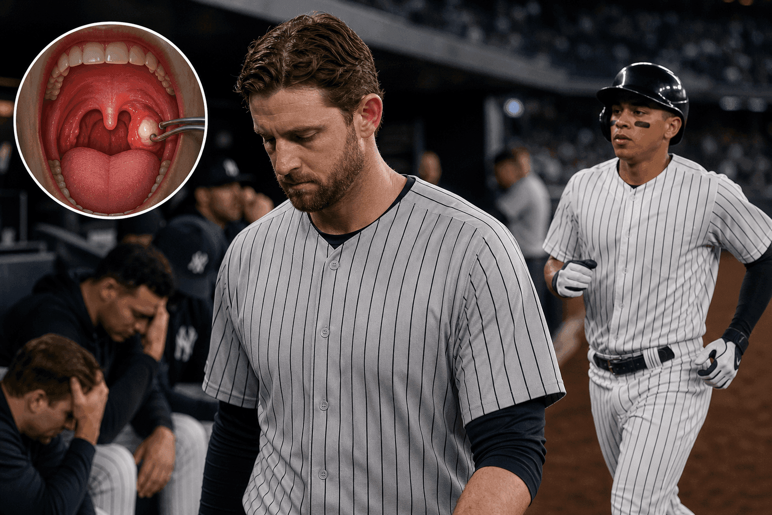 Editorial sports image for Yankees Place Ryan McMahon on IL With Absurd Throat Infection as Roster Depletion Continues