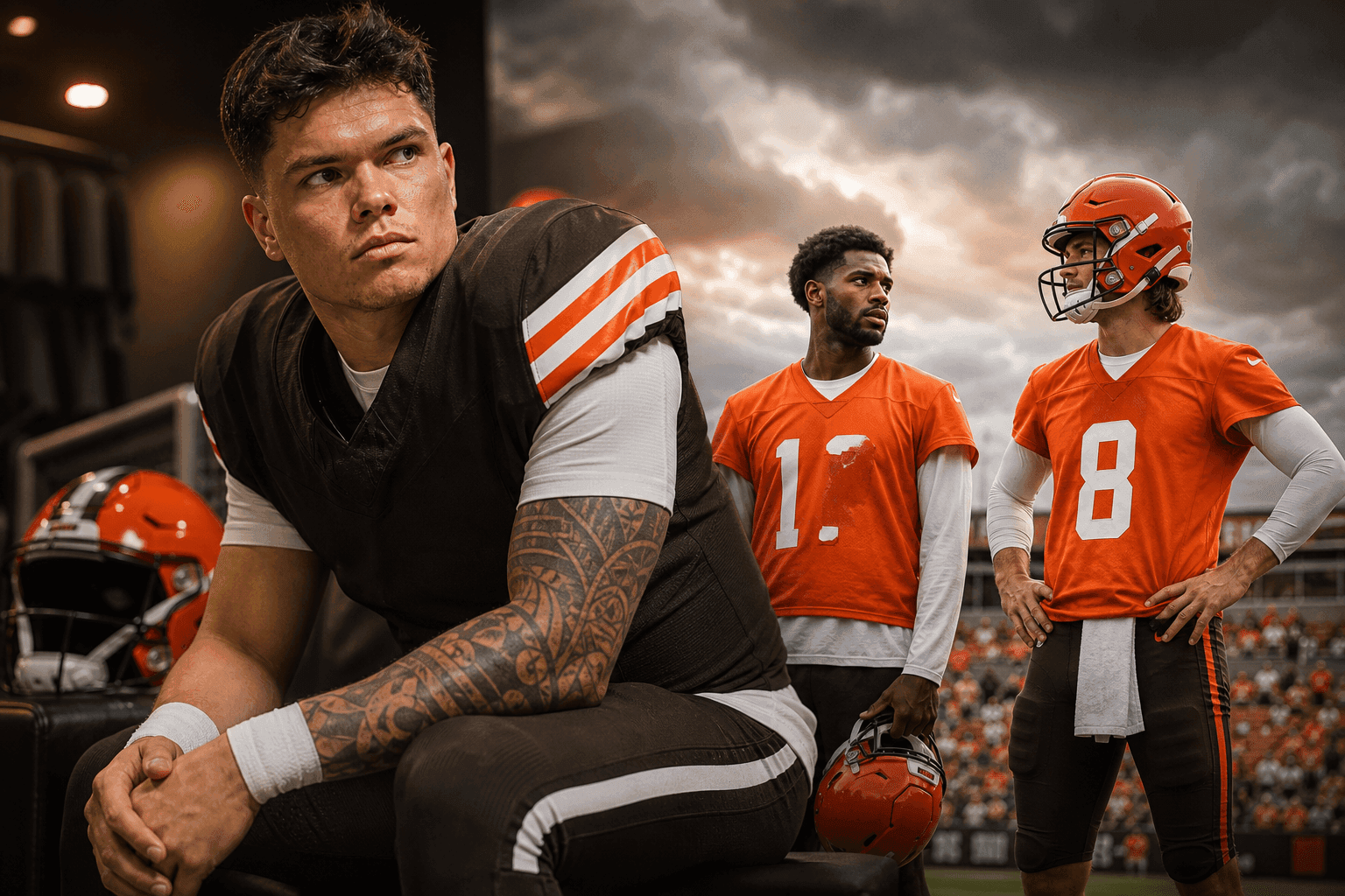 Editorial sports image for Browns Stash Dillon Gabriel on IR, Clearing the Runway for Shedeur Sanders