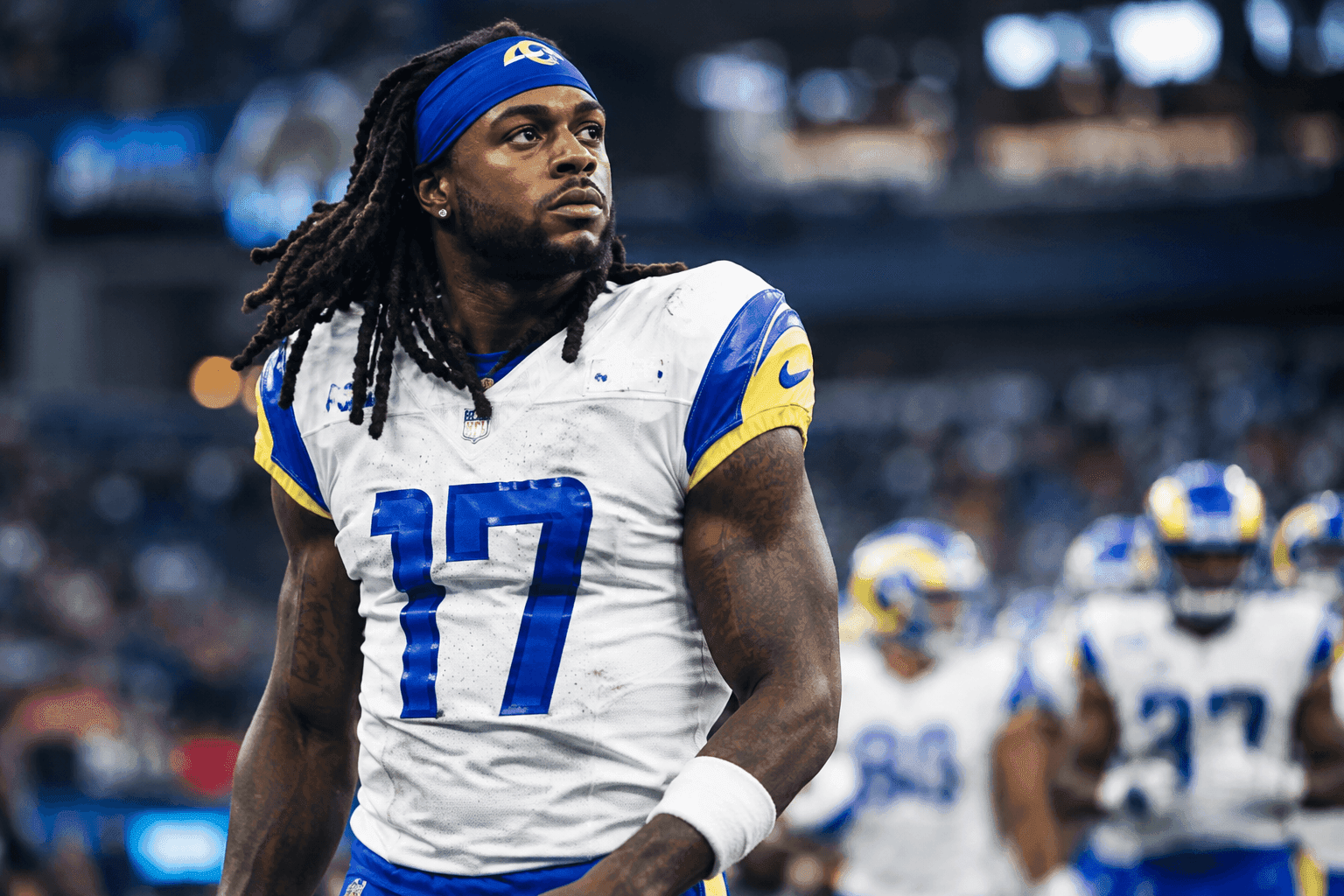 Editorial sports image for Davante Adams Needs Hamstring Surgery as Rams' Season Turns Into a Medical Drama