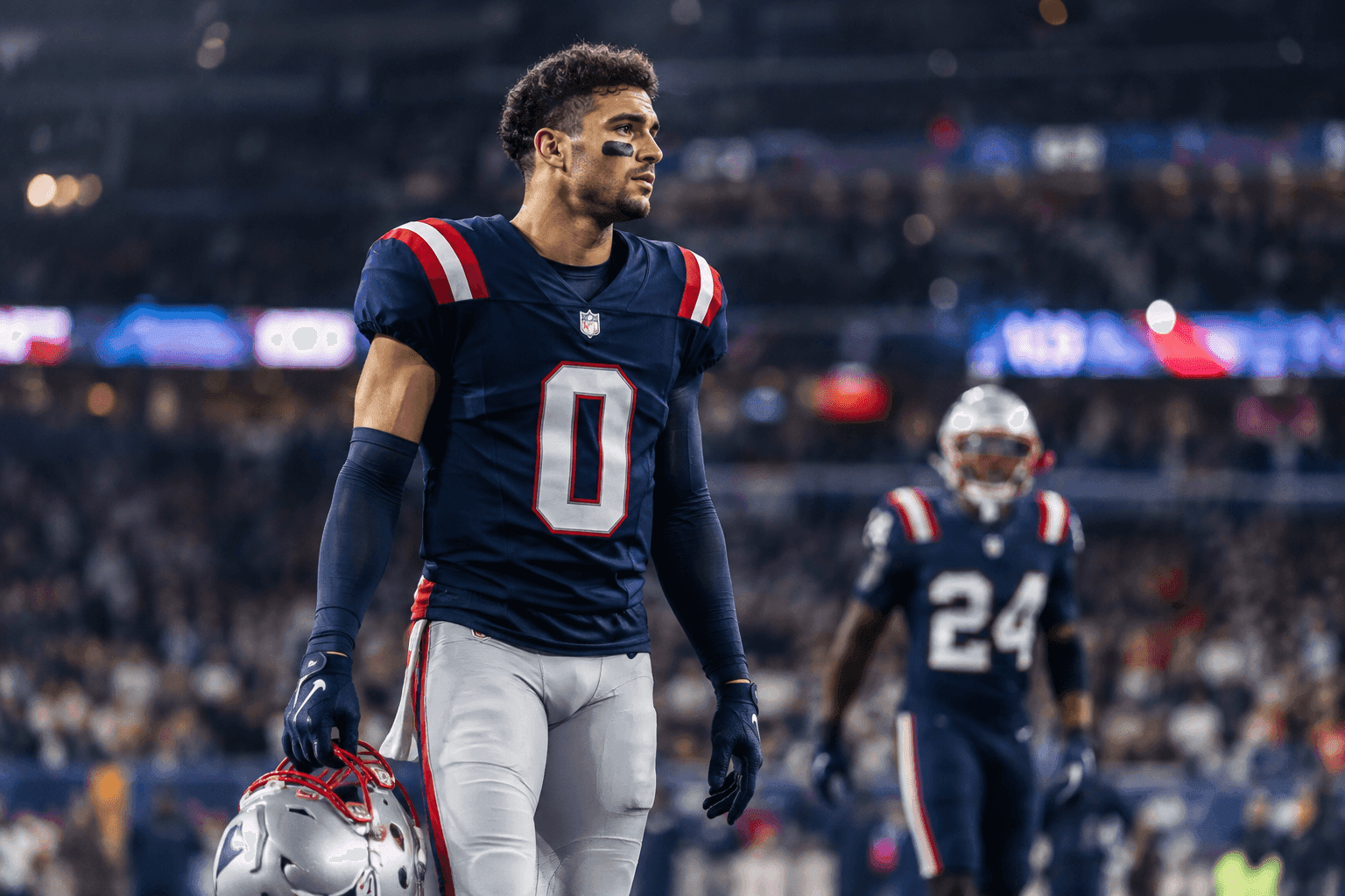 Editorial sports image for Patriots Secondary Decimated as Christian Gonzalez and Carlton Davis Ruled Out Against Raiders