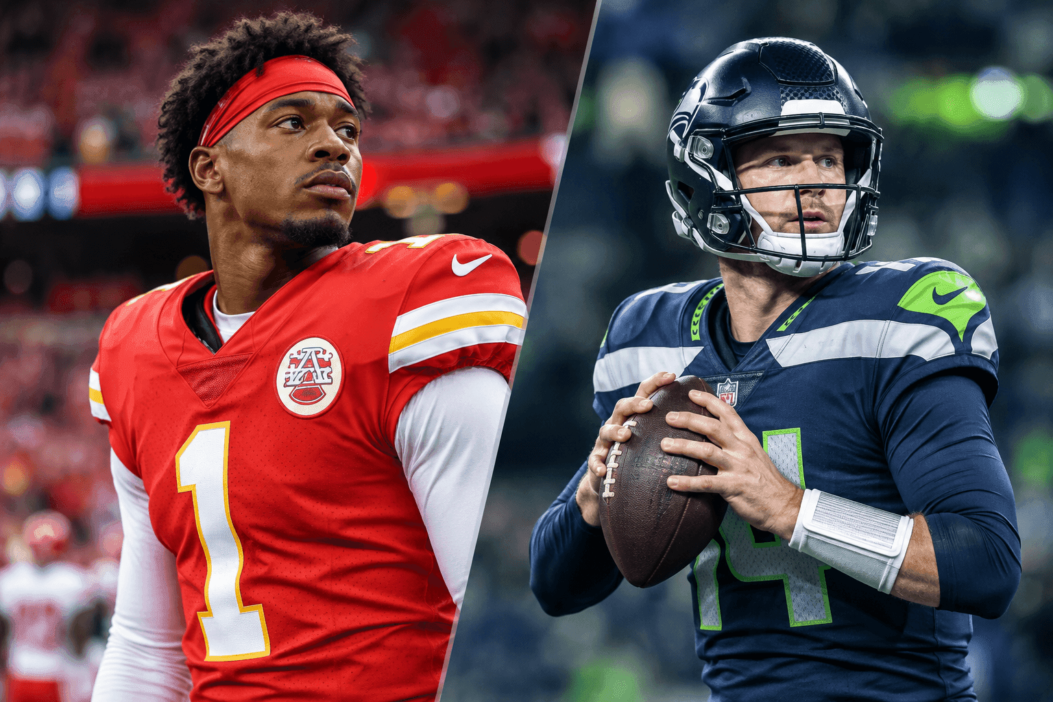Editorial sports image for Chiefs Sweat Mansoor Delane MRI While Seahawks Count Down to Sam Darnold's Return