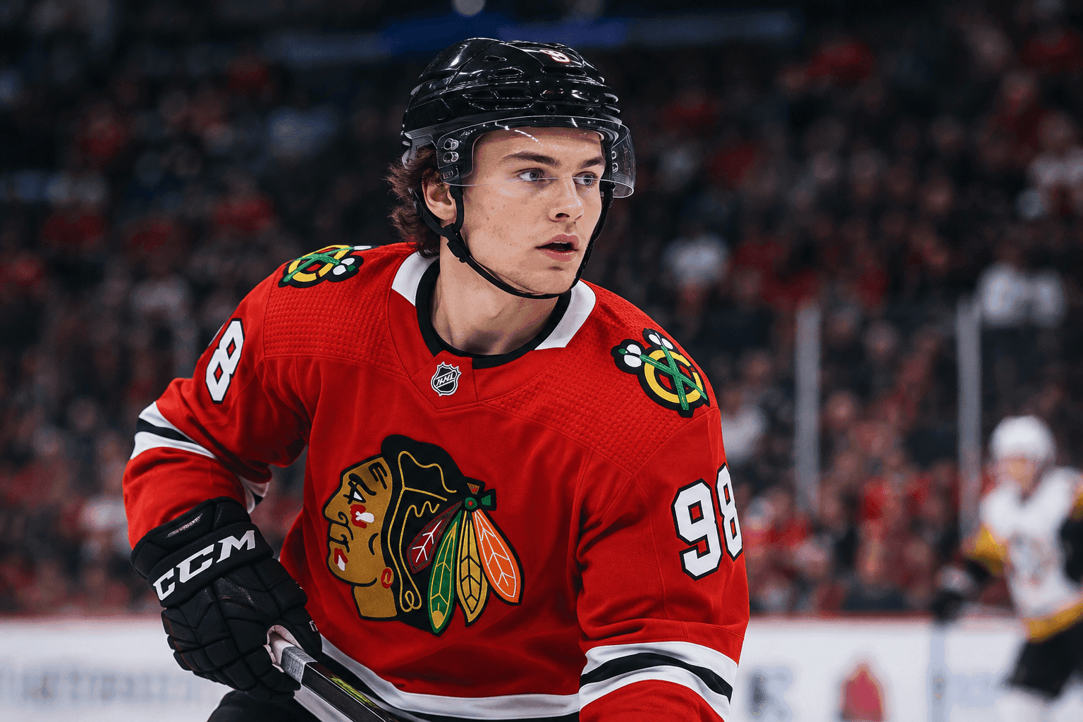 Editorial sports image for Connor Bedard Set to Make Season Debut Tonight Against Penguins