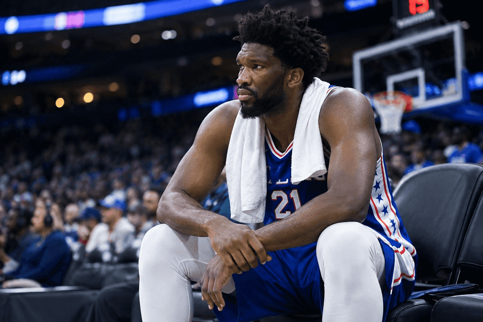 Editorial sports image for Joel Embiid Ruled Out Saturday Because The Sky Is Blue