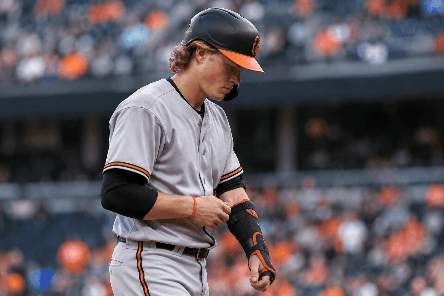 Editorial sports image for Jackson Holliday's 2026 Season Ends With Wrist Surgery