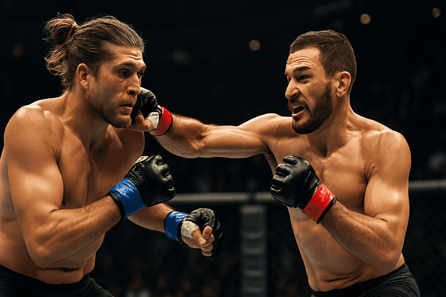 Editorial sports image for Brian Ortega Moves to Lightweight for a 2017 Rematch with Renato Moicano at UFC 331