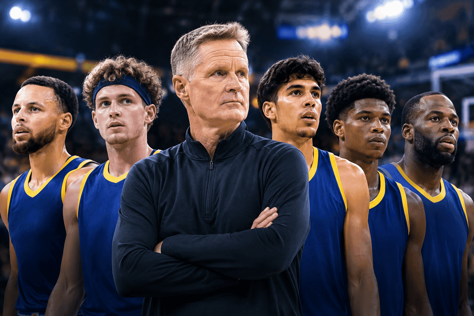 Editorial sports image for Steve Kerr's Opening Night Lineup Looks Like a Random 2K Generator