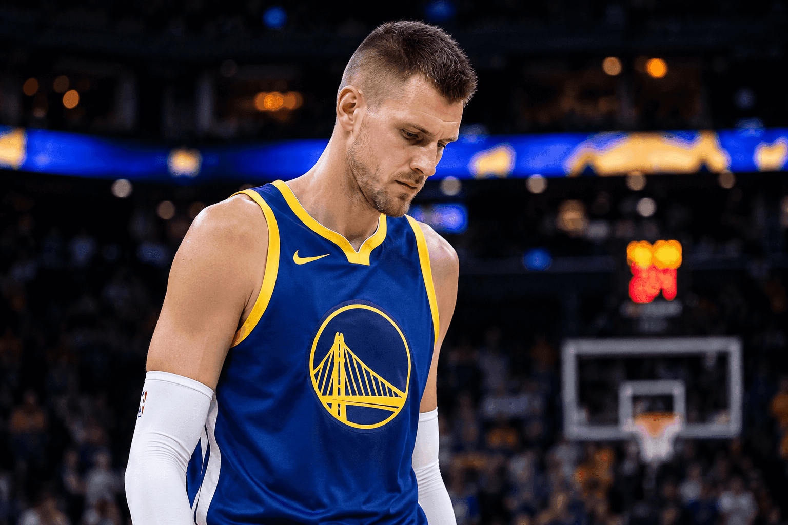 Editorial sports image for Kristaps Porzingis is Officially Playing Hooky from the Warriors