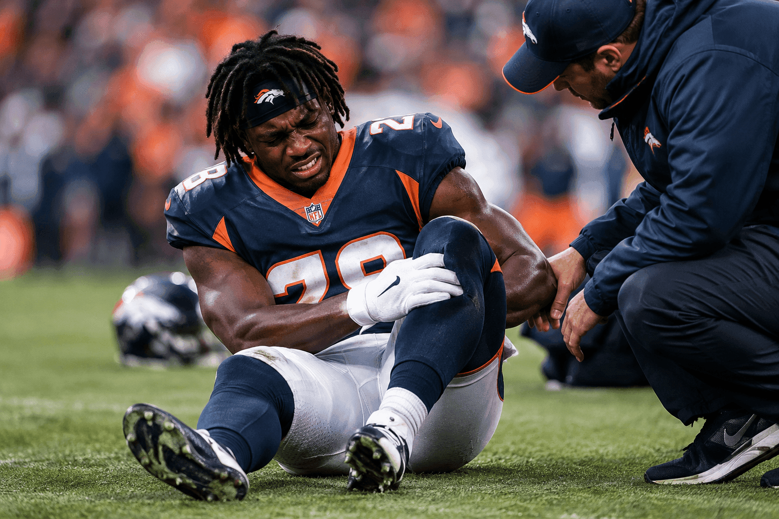 Editorial sports image for Broncos RB R.J. Harvey Hits IR Because NFL Backfields Are Cursed