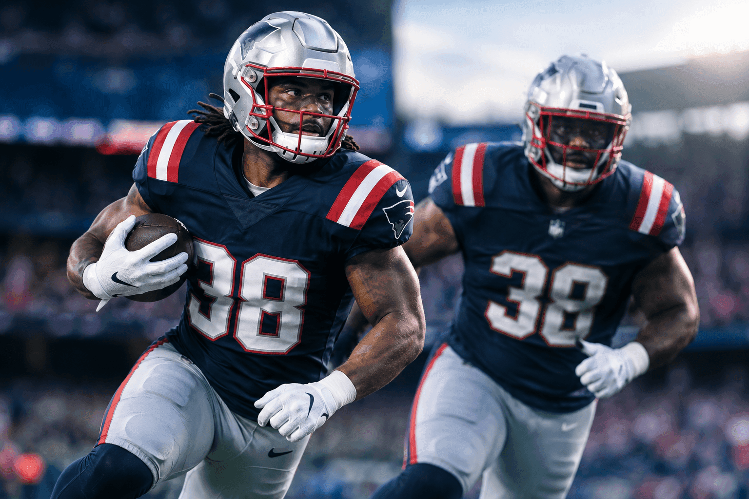 Editorial sports image for TreVeyon Henderson Is Back to Ruin Your Fantasy Backfield Math