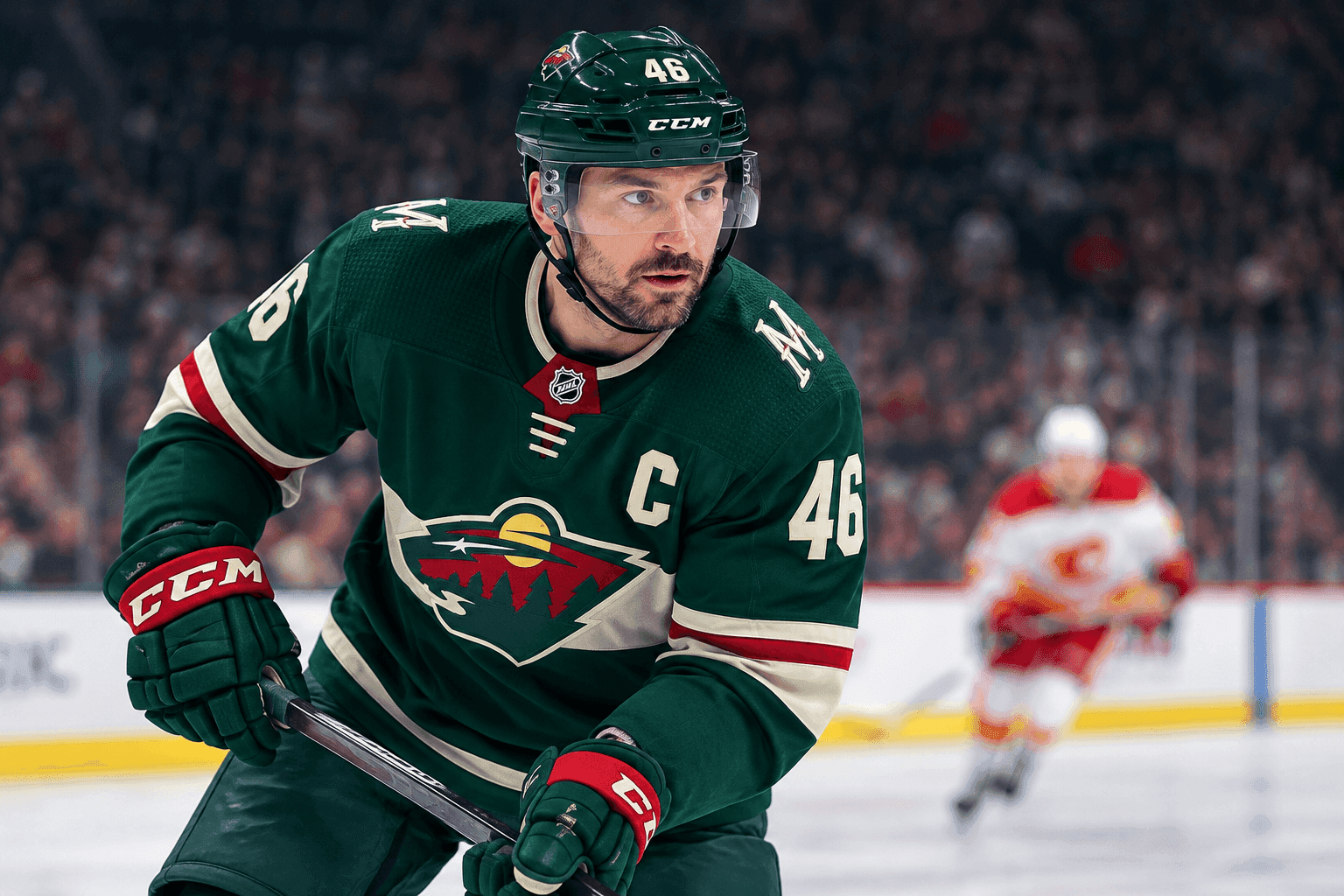 Editorial sports image for Jared Spurgeon Returns to Wild Lineup After Latest Stint on IR