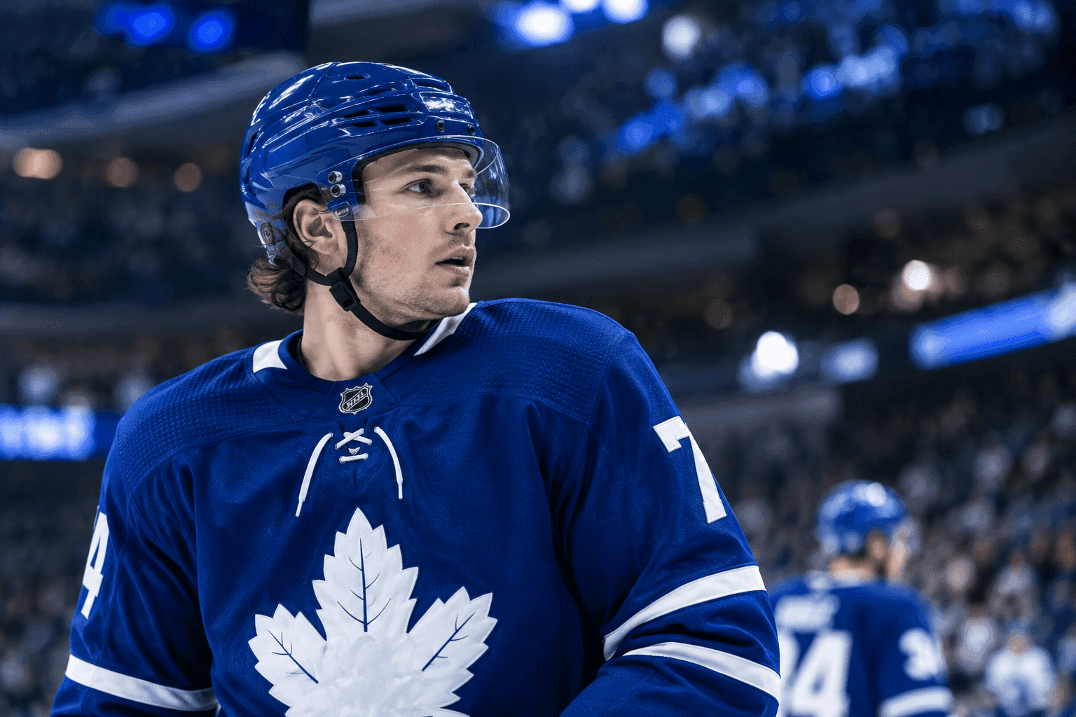 Editorial sports image for Kirill Marchenko's 24-Hour Whirlwind: A Trade, a Bag, and a Leafs Debut