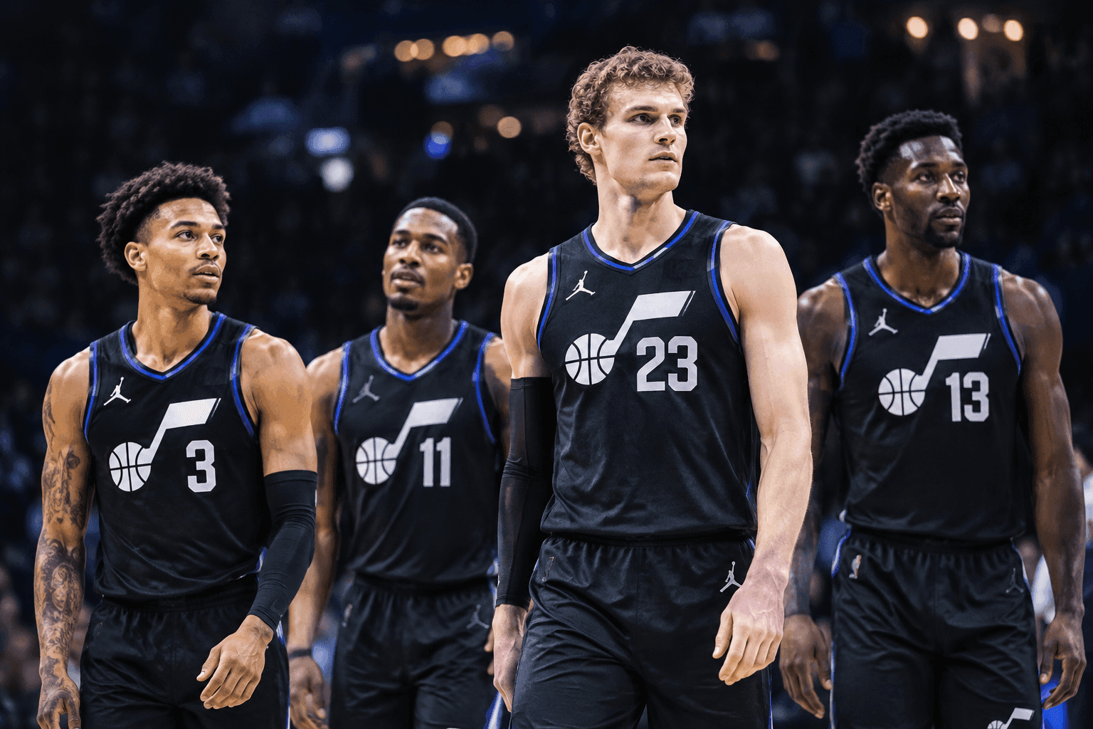 Editorial sports image for The Utah Jazz Are Starting a Lineup That Looks Like a Typo