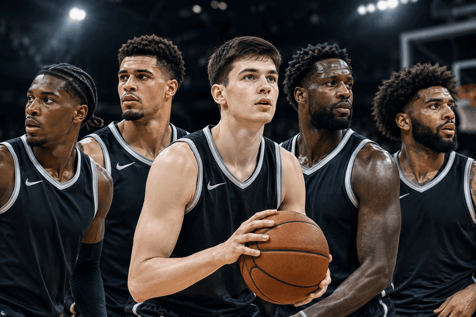 Editorial sports image for Nets Roll Out Chaotic Starting Five Against Hornets